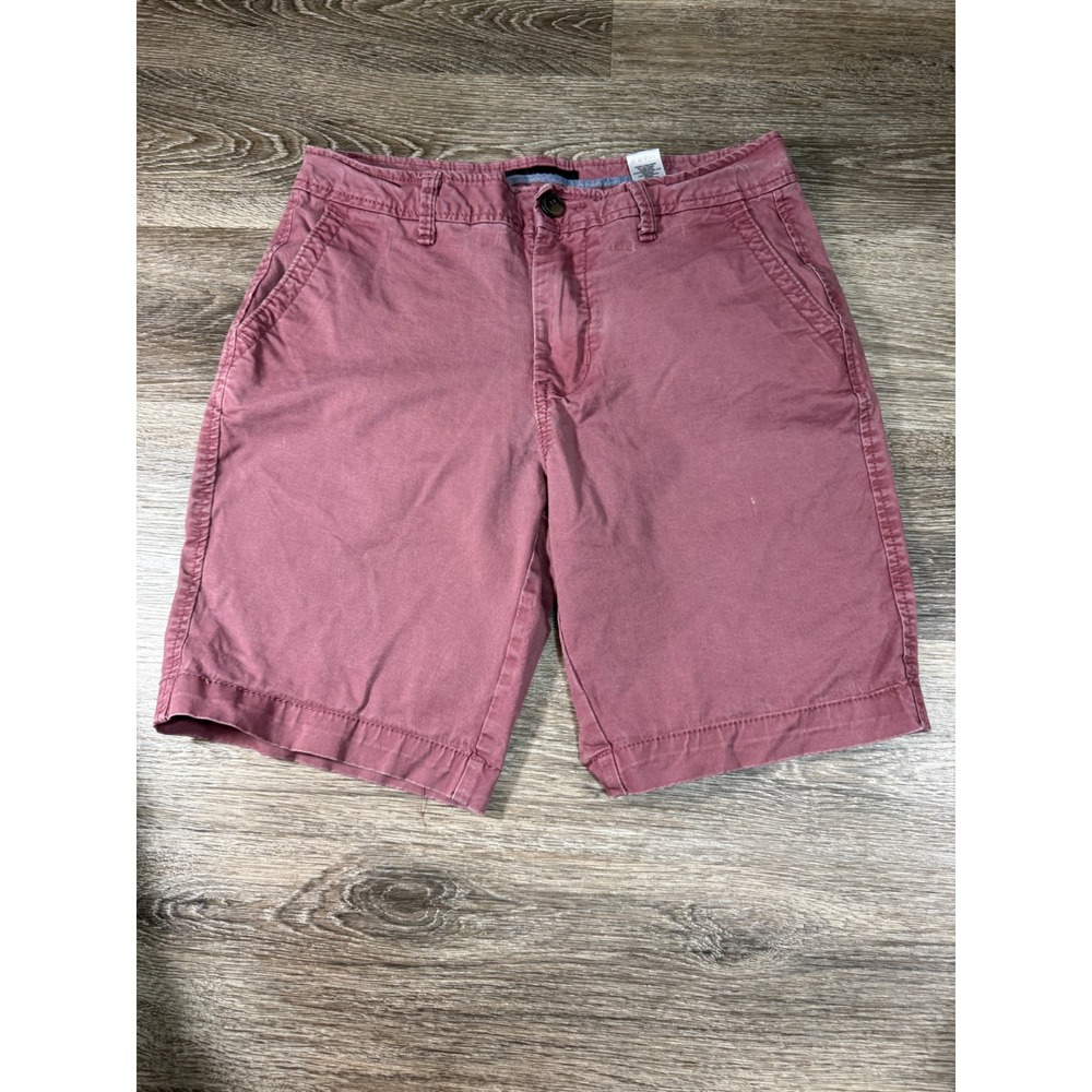 Aeropostale‎ Mens Chino Shorts Size 29 Maroon Burgundy Pink Stretch Cotton